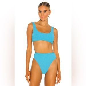 NWT L*Space Izzie Bikini Top in Aquarius Bikini Top with Padding Revolve